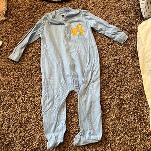 Blue Kids One Piece with Animal Print